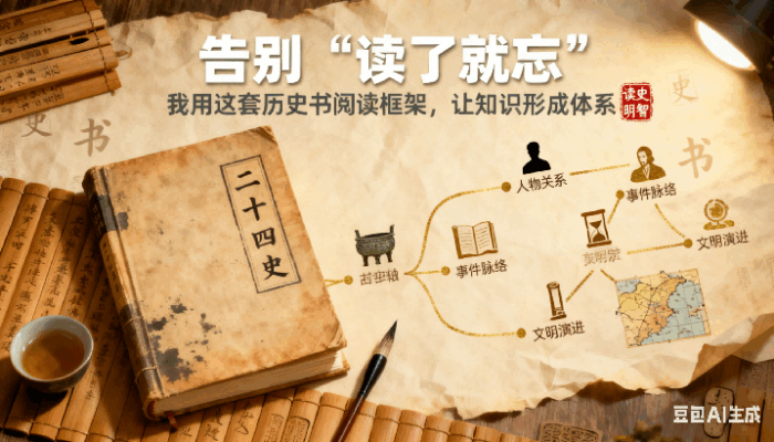 告别 “读了就忘”：我用这套历史书阅读框架，让知识形成体系缩略图