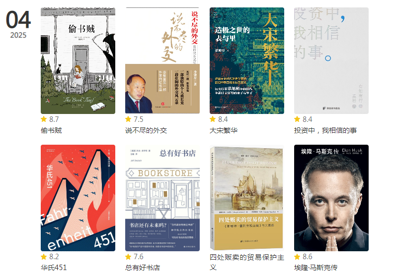 读书日、中美和财富那点事——2025年4月读书报告插图
